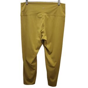ZYIA Active‎ Women's Green/Yellow Pull-On High Rise Tight Leggings Size 16-18